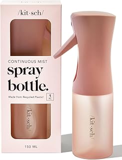 Continuous Spray Bottle for Hair | Fine Mist Water Mister for Hair Styling – Spray Bottles for Cleaning, Plants & More – Terracotta, 5 oz