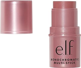 e.l.f. Monochromatic Multi Stick, Creamy, Lightweight, Versatile, Luxurious, Adds Shimmer, Easy To Use On The Go, Blends Effortlessly, Sparkling Rose, 0.17 Oz