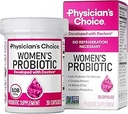 Physician's CHOICE Probiotics for Women - PH Balance, Digestive, UT, & Feminine Health - 50 Billion CFU - 6 Unique Strains for Her - Organic Prebiotics, Cranberry Extract+ - Women Probiotic - 30 CT