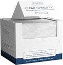 Clean Skin Club Clean Towels XL™, 100% USDA Biobased Face Towel, Disposable Face Towelette, Eczema Association Accepted, Makeup Remover Dry Wipes, Ultra Soft, 50 Ct, 1 Pack