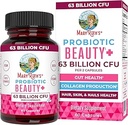 Probiotic Beauty Capsules by MaryRuth's | Vegan Collagen Support | Anti Aging | Gut Health | Hair Skin and Nails Vitamins | Skin Care | Biotin | Non-GMO Project Verified | 60 Count
