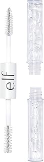 e.l.f. Clear Brow & Lash Mascara, Dual-Sided Brushable Clear Gel For Groomed Brows & Eyelashes, Long-Wear Conditioning Formula, Vegan & Cruelty-Free