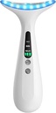 Facial and Neck Massager for Face, Neck - Skin Lifting & Firming - Wrinkle & Dark Circle Reducer - at Home Skin Care Face Sculpting Tool and Neck Massager-White