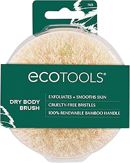 Dry Body Brush, Cruelty-Free Bristles Exfoliate & Smooth Skin, Dry Brushing Removes Dry Skin, May Help Improve Circulation & Skin Tone, Eco-Friendly Skincare Tool, Vegan, 1 Count