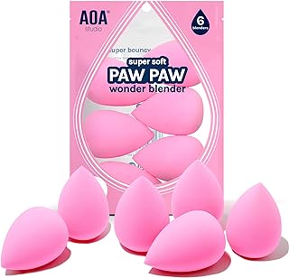 Collection makeup Sponge Set Latex Free and High-definition Set of 6 makeup Wonder blender For Powder Cream and Liquid, Super Soft Wonder Beauty Cosmetic