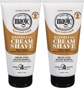 SoftSheen-Carson Magic Razorless Shaving Cream, Hair Removal Cream, Depilatory Cream, Works in 4 Minutes for Coarse, Curly Hair, 2 Count
