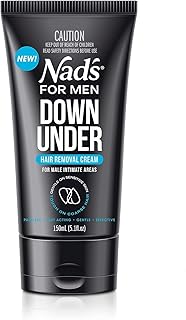 Nad's For Men Intimate Hair Removal Cream For Men - Easy & Painless, Depilatory Cream For Unwanted Male Hair In Intimate/Private Area, Suitable For All Skin Types