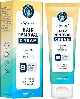 Hair Removal Cream: Intimate/Private Hair Removal Cream for Women and Men - Hair Removal for Body Legs Arms Underarms - Painless Bikini Hair Removal Cream - Depilatory Cream - Skin Friendly - 120g