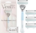 Gillette Venus for Pubic Hair and Skin, Bikini Razors for Women, Women's Razor Handle + 4 Blade Refills