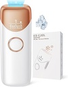 Laser Hair Removal with 5℃ Ice Cooling, Painless IPL Laser Hair Removal Device 3 In 1 Ubroo At Home Hair Remover Machine for Women Men Electrolysis Permanent Epilator on Face Body Depilation (Gold)