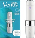Gillette Venus Mini Facial Hair Remover for Women's Face, Portable Electric Shaver/Razor, Hair Removal for Women, Dermaplaning Tool, Trimmer