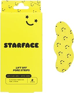 Starface World Lift Off Pore Strips, Blackhead Remover, Deep Cleansing Nose Strip, Patches for Pores (8 count)