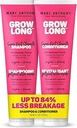 Marc Anthony Shampoo and Conditioner Set, Grow Long Biotin - Anti-Frizz Deep Conditioner For Split Ends & Breakage - Vitamin E, Caffeine & Ginseng for Curly, Dry & Damaged Hair