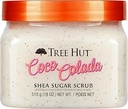 Tree Hut Shea Sugar Scrub Coco Colada, 18 oz, Ultra Hydrating and Exfoliating Scrub for Nourishing Essential Body Care