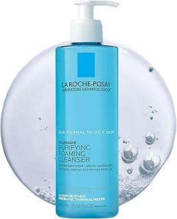 La Roche-Posay Toleriane Purifying Foaming Facial Cleanser, Niacinamide + Ceramides + Prebiotic Thermal Water, Oil Free Face Wash For Oily Skin, Pore Cleanser Safe For Sensitive Skin, Soap Free
