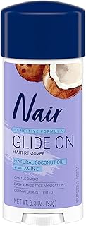 Hair Remover Sensitive Formula Glide On Depilatory Cream 3.3 oz