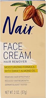 Hair Removal Cream for Face with Special Moisturizers, 2-Ounce Bottles (Pack of 4)