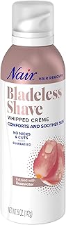 Hair Remover Bladeless Shave Whipped Crème Infused with Rosewater, 5oz