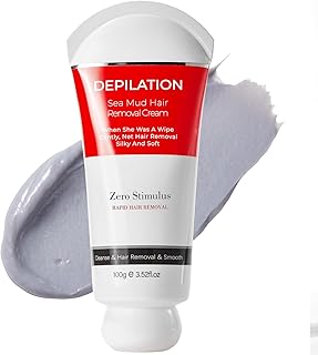 Painless Hair Removal Cream - Soothing Depilatory for Unwanted Body and Facial Hair, Suitable for Men and Women of All Skin Types